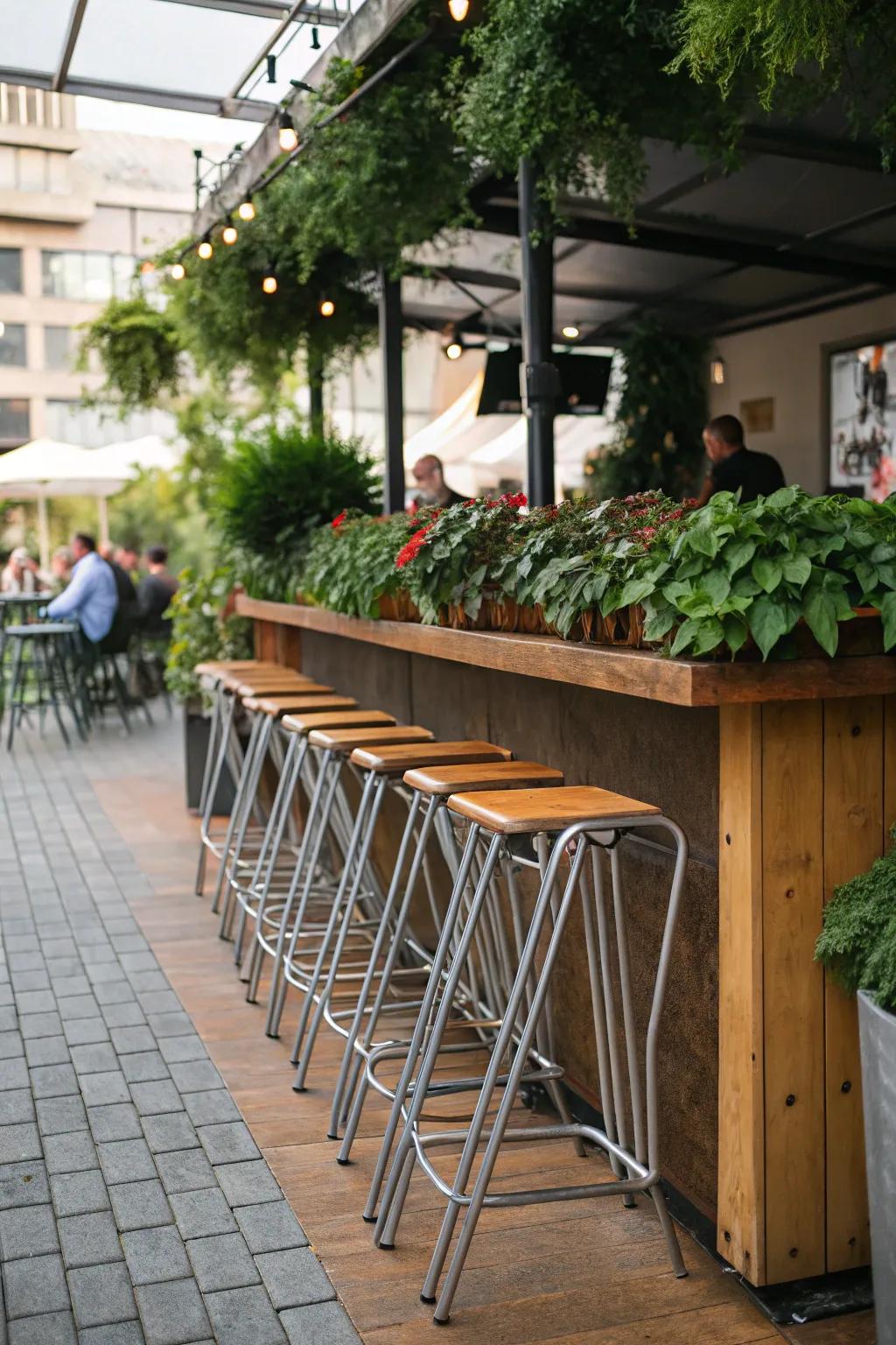 Save space with convenient and stylish folding bar stools.
