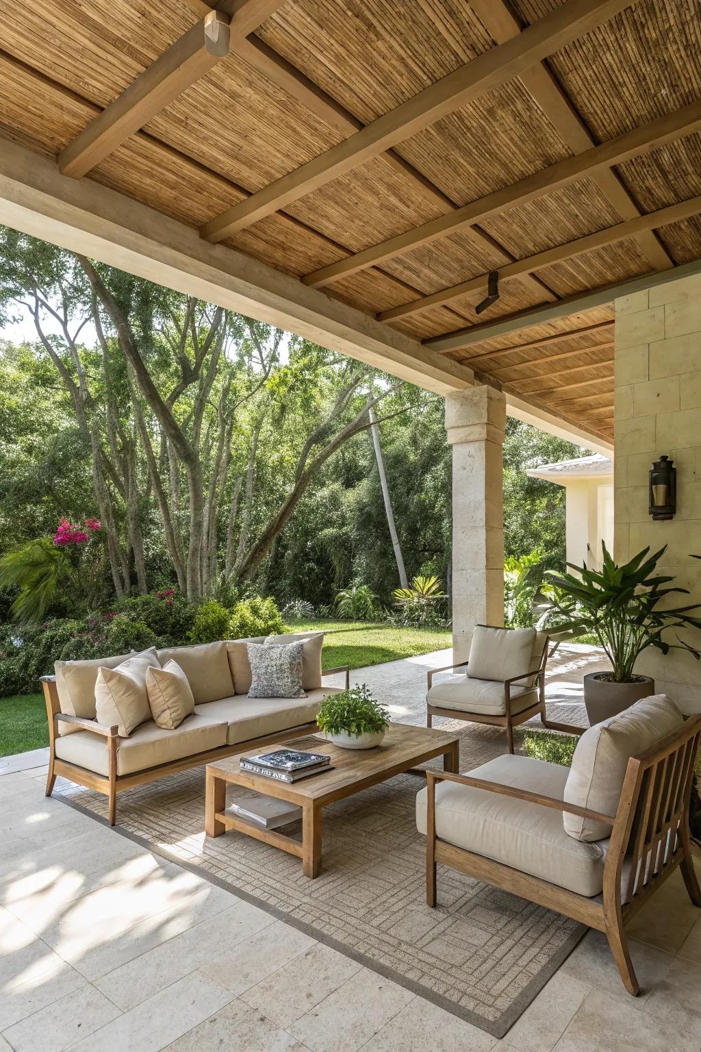 Embrace tranquility with natural and neutral colors.