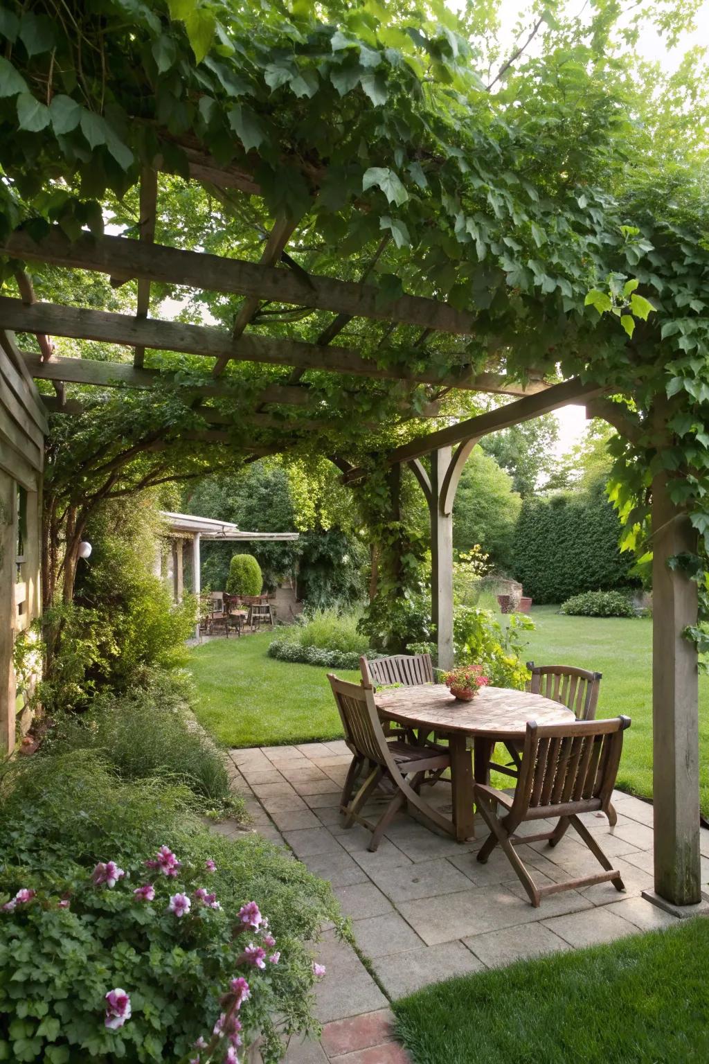 Pergolas offer shade and structure, enhancing the beauty of your outdoor space.
