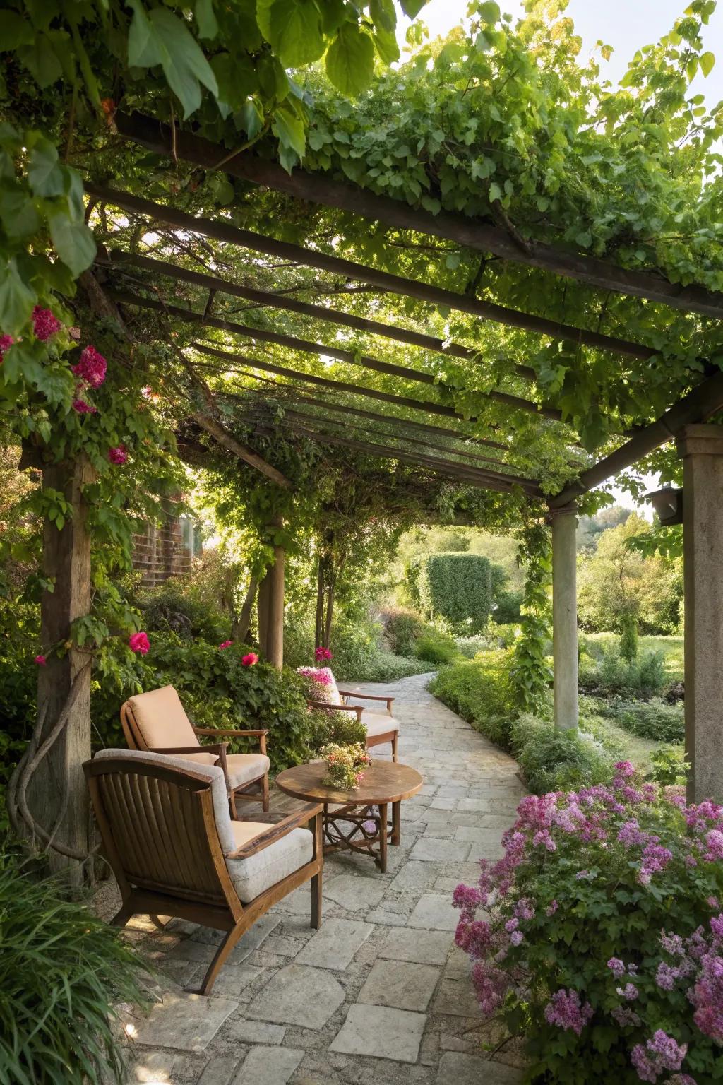 Enjoy the perfect blend of style and shade with a pergola.
