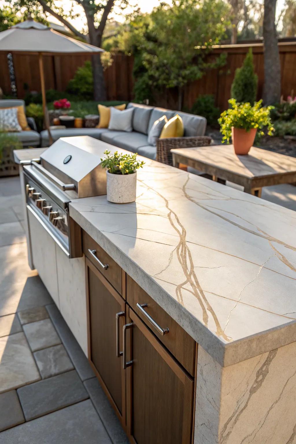 Quartzite: the perfect blend of beauty and resilience.
