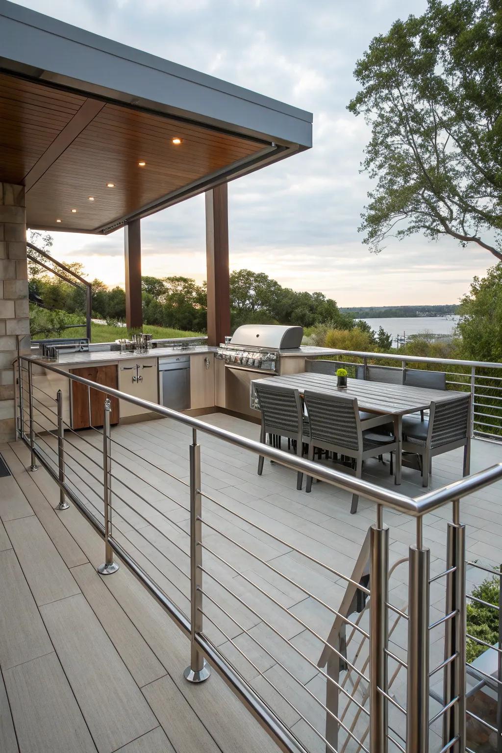 Stylish railings that enhance safety and aesthetics.