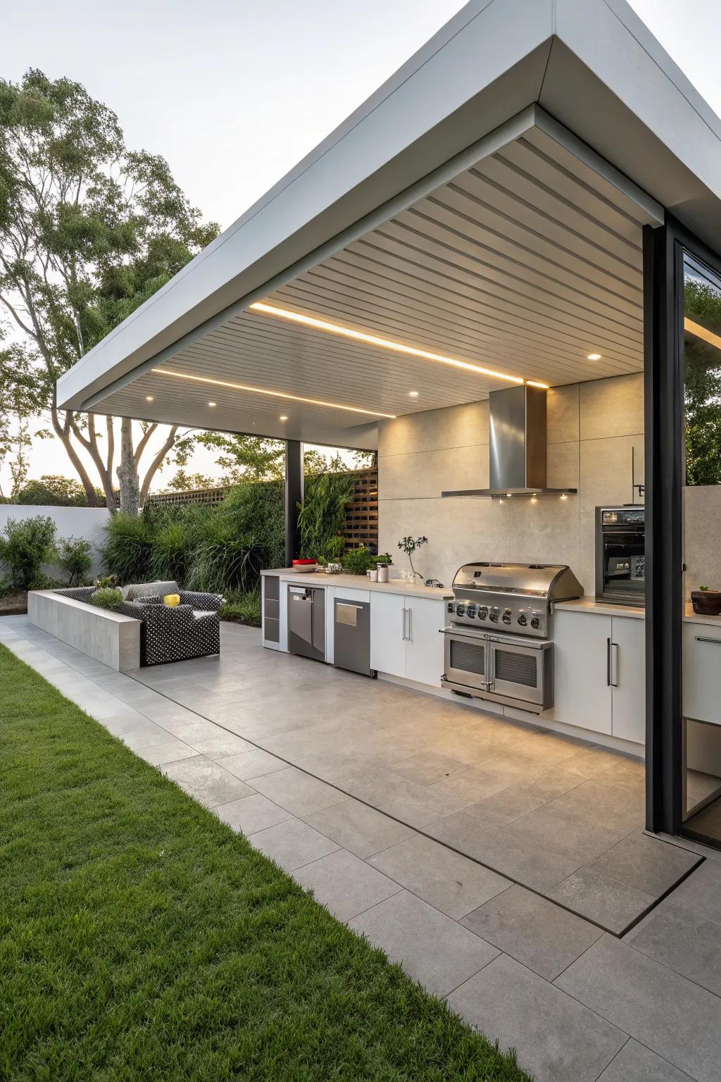 Modern designs offer a chic and functional approach to outdoor shading.