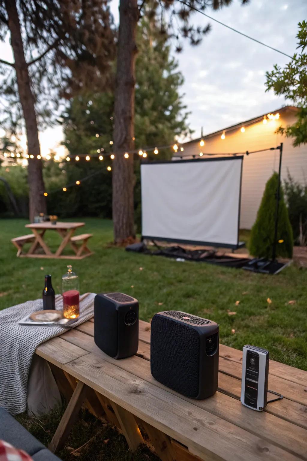 Weatherproof speakers ensure great audio without worry.