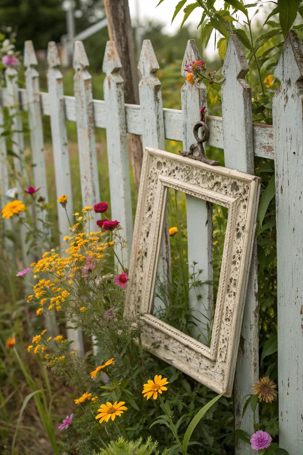 Vintage frames add antique charm and elegance.