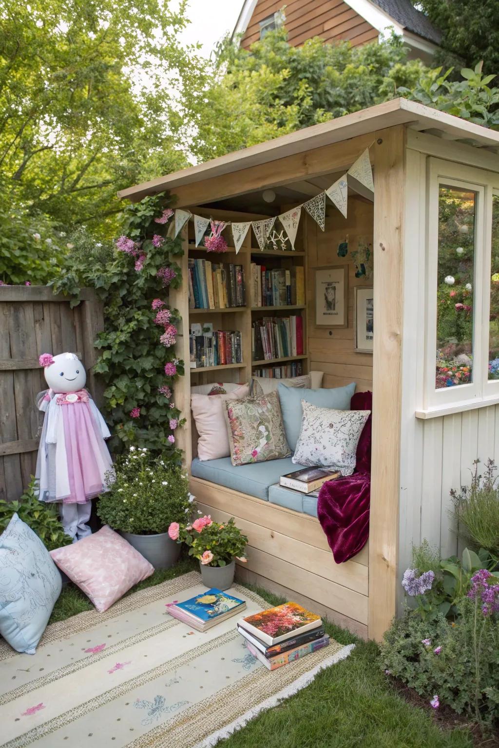A cozy corner for enchanting princess stories.