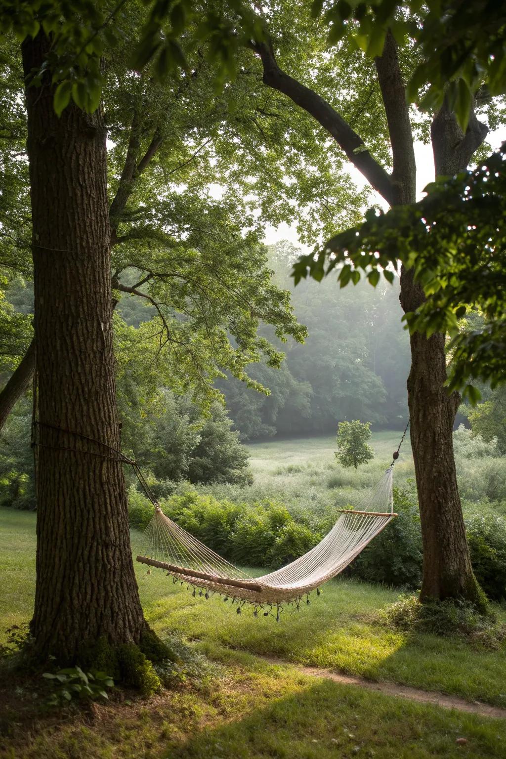 A tranquil hammock spot for ultimate relaxation.