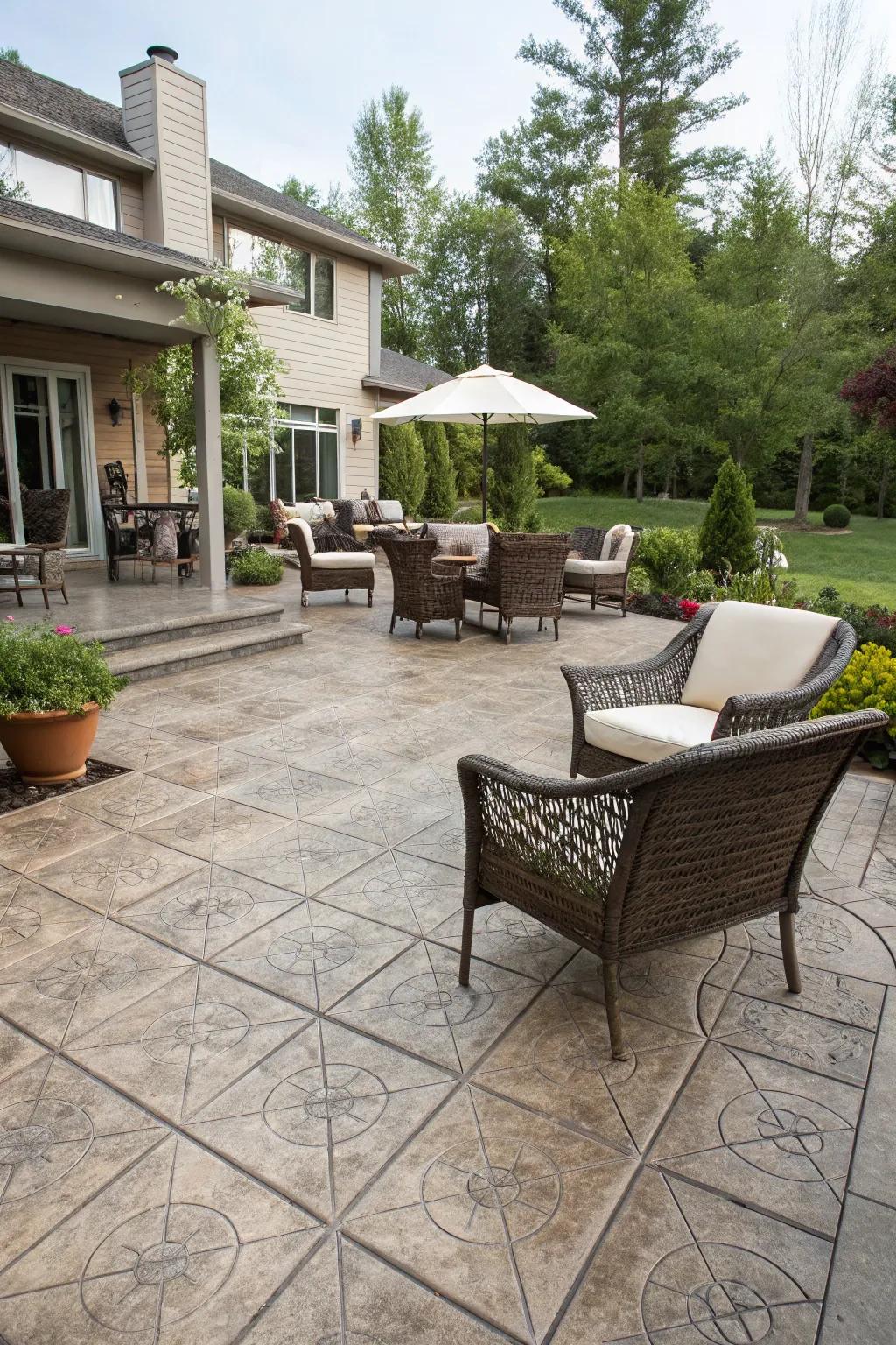 Stamped concrete offers a world of patterns and textures.