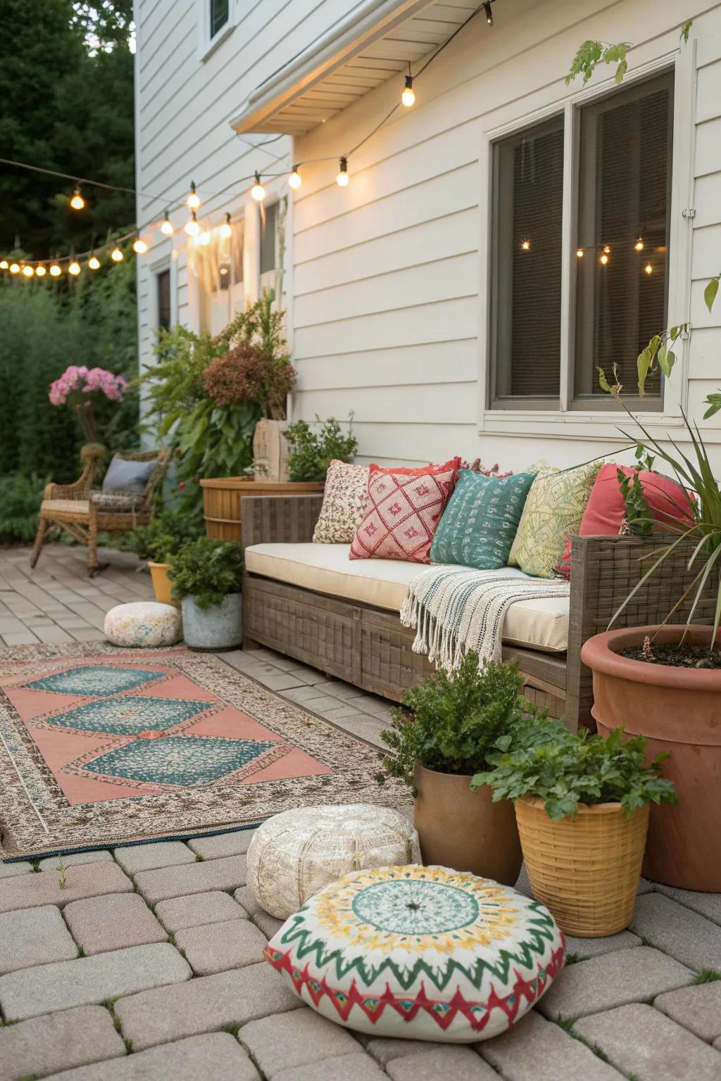 Personalize your patio space with stylish accessories.
