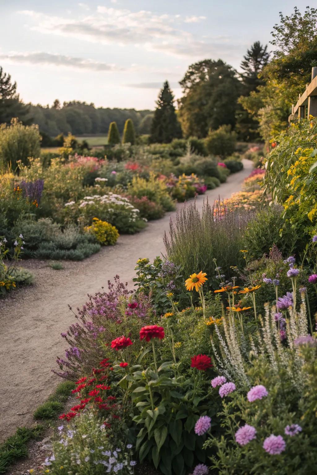 A sensory garden offers a rich experience for all senses.