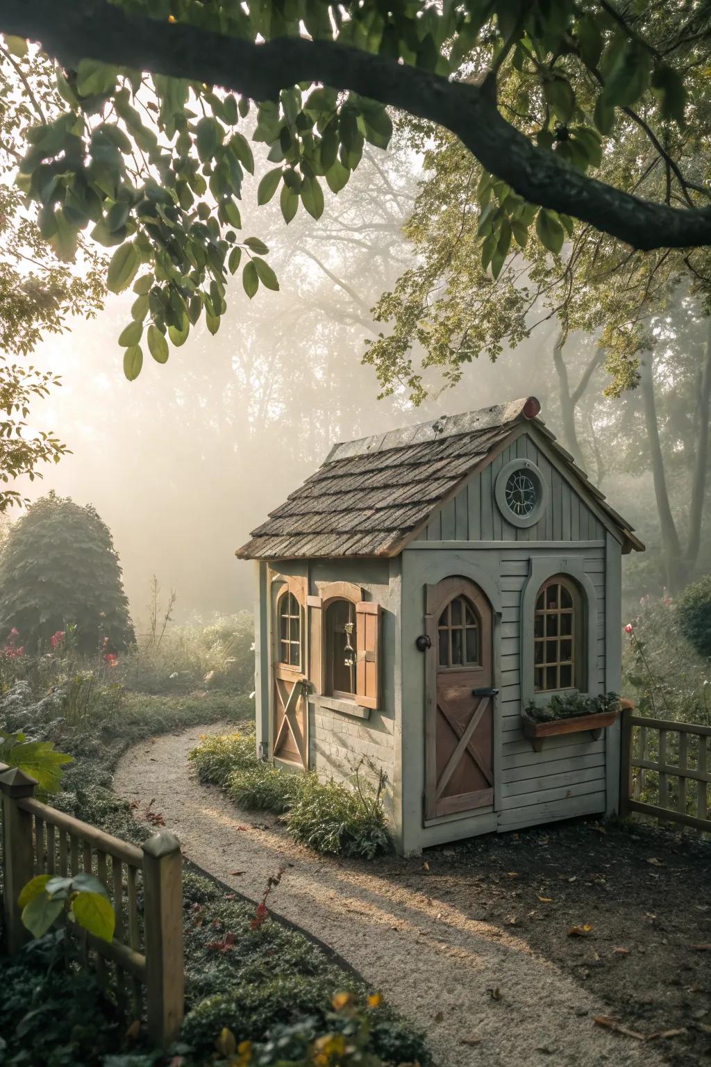 Cottage-inspired decor makes for a cozy hideaway.