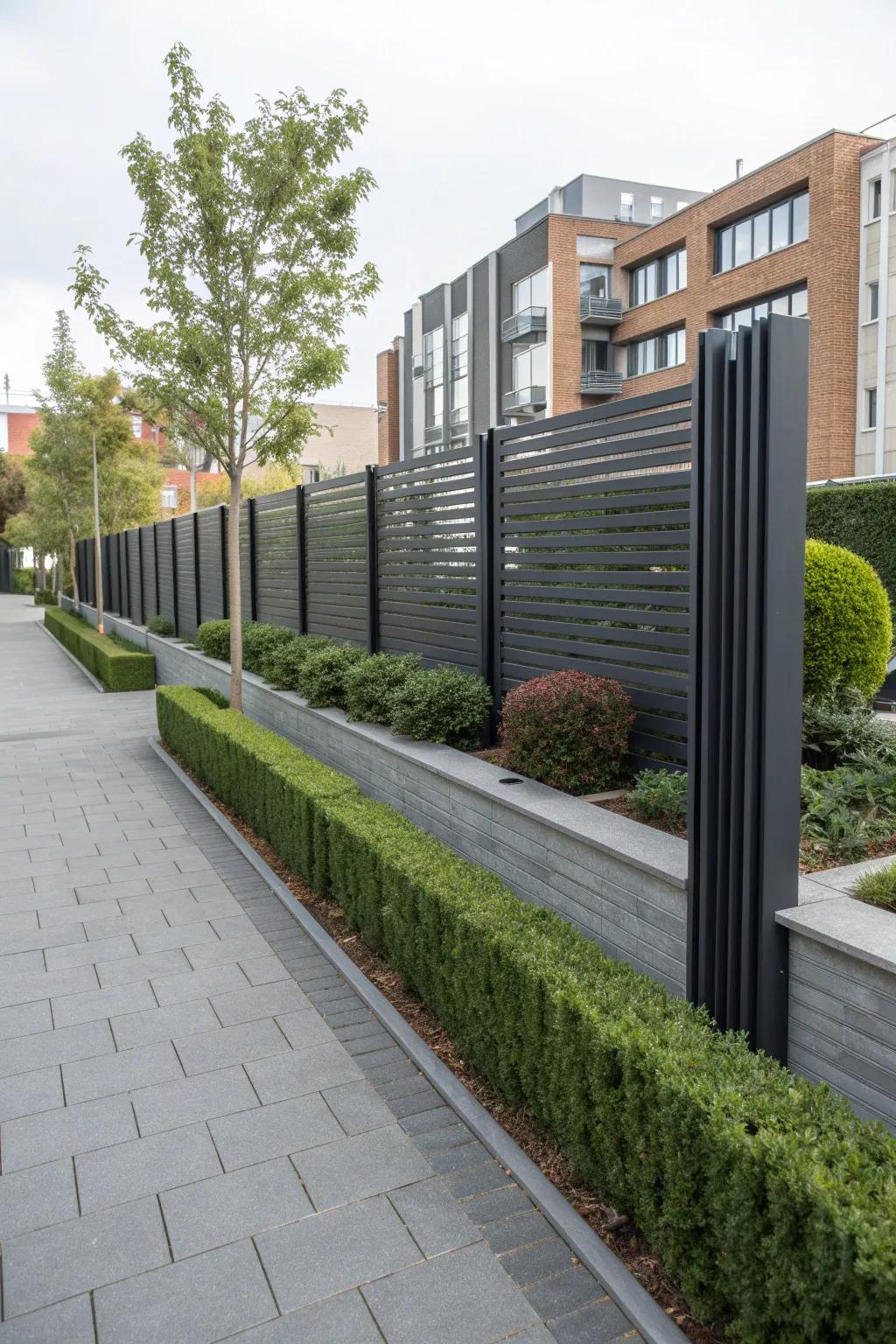 Composite fences offer a modern twist on traditional styles.
