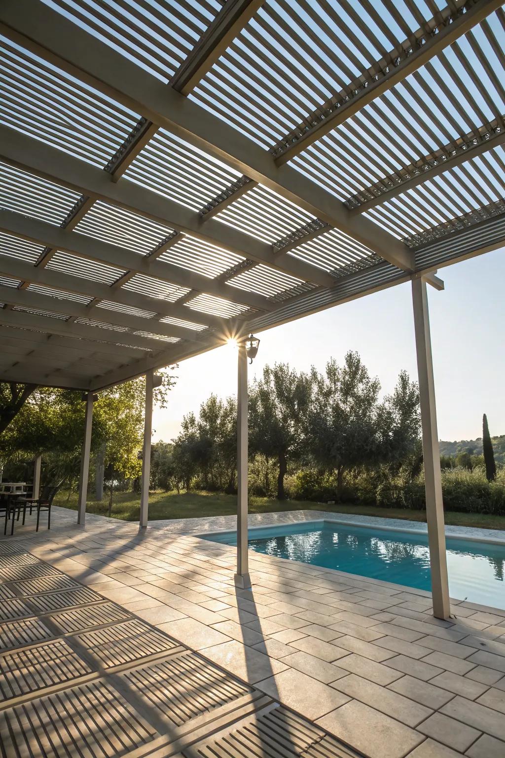 Open-air structures offer a balance of shade and natural airflow.