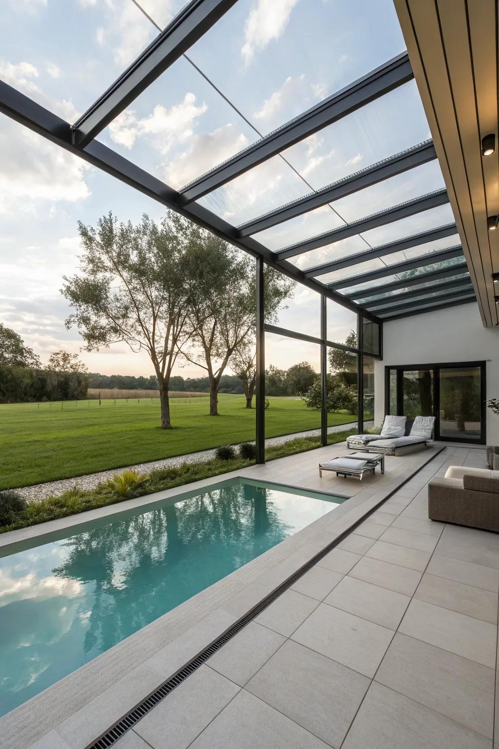 Modern design elements provide a sleek and sophisticated look.