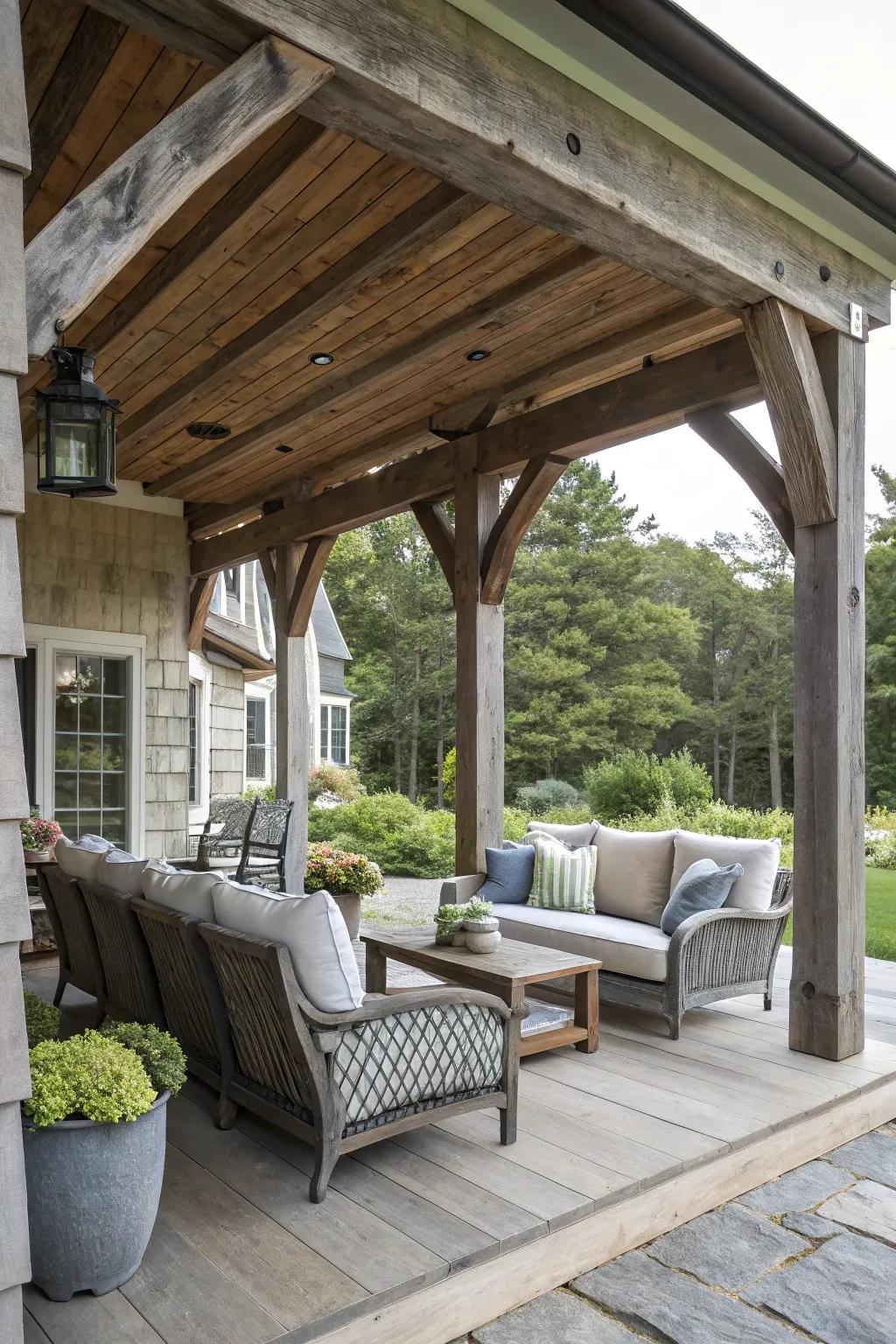 A stylish blend of traditional and modern elements.