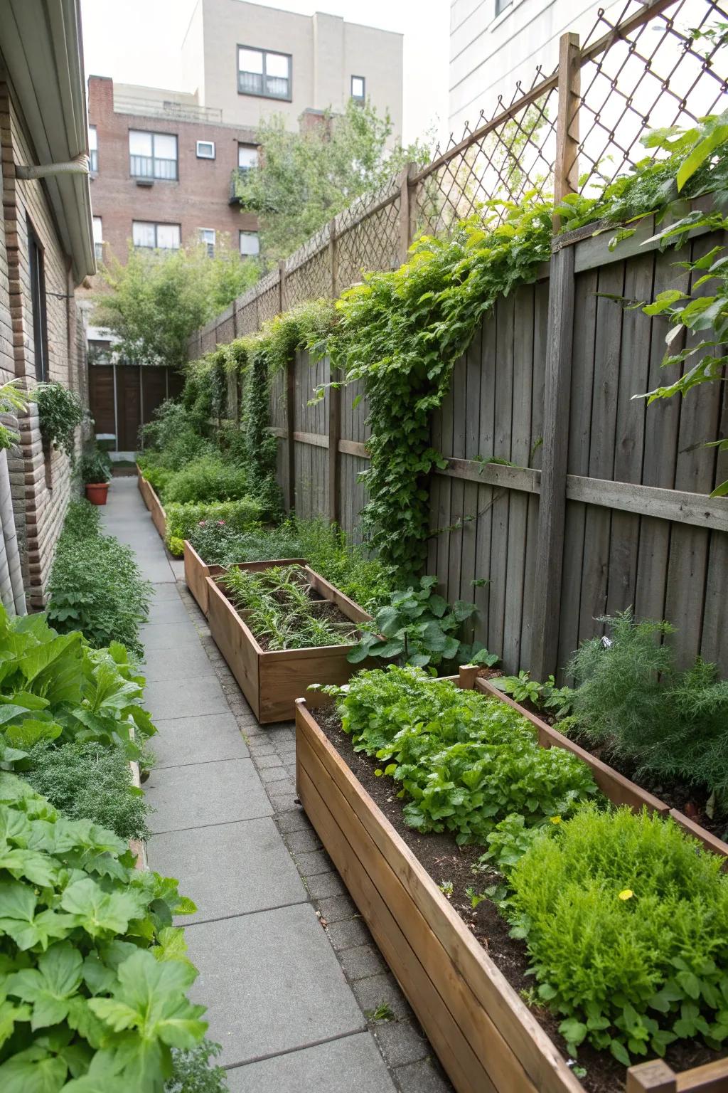 Perfect for making the most of narrow garden spaces.