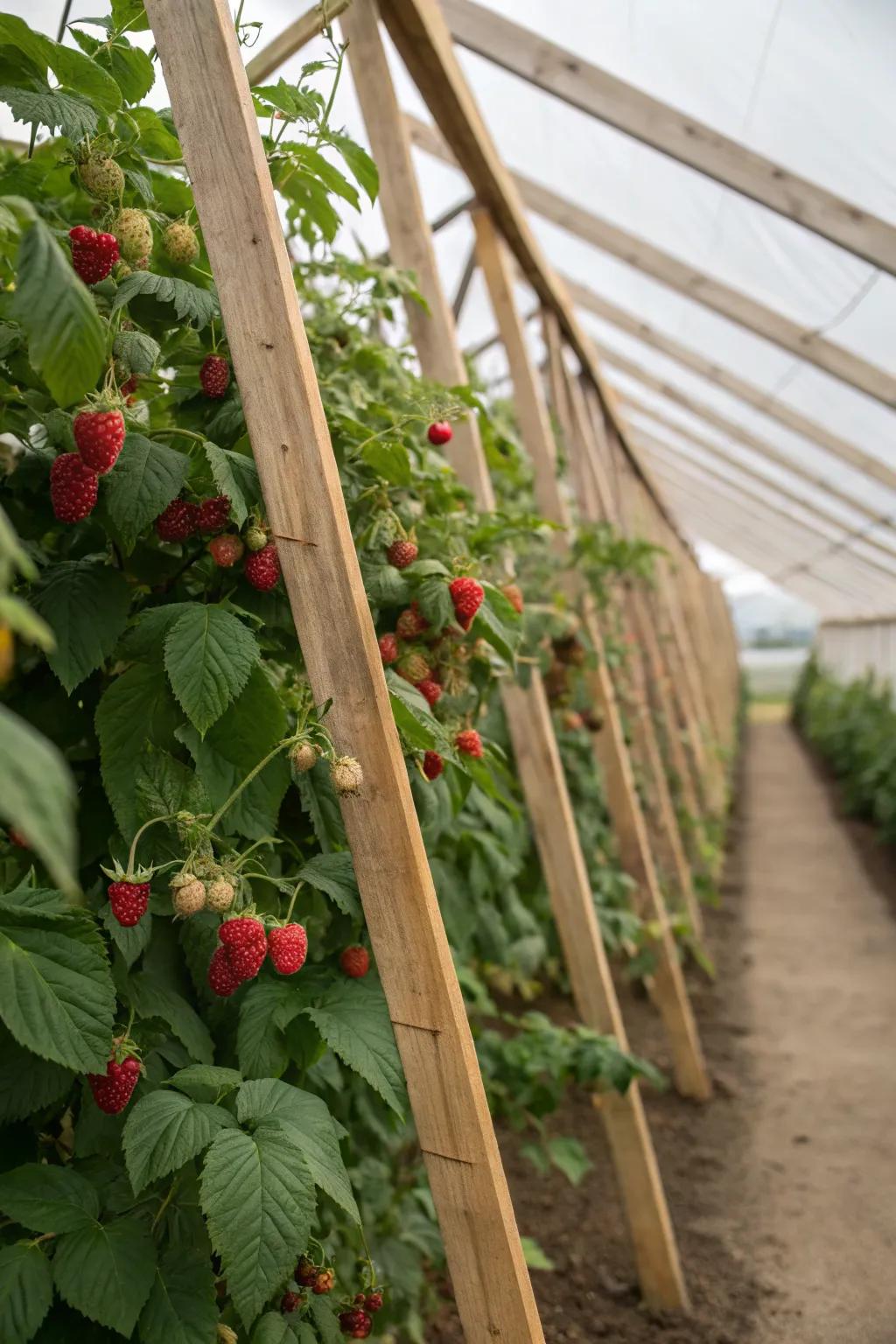Vertical growth with H-shaped frames can enhance stability and yield.