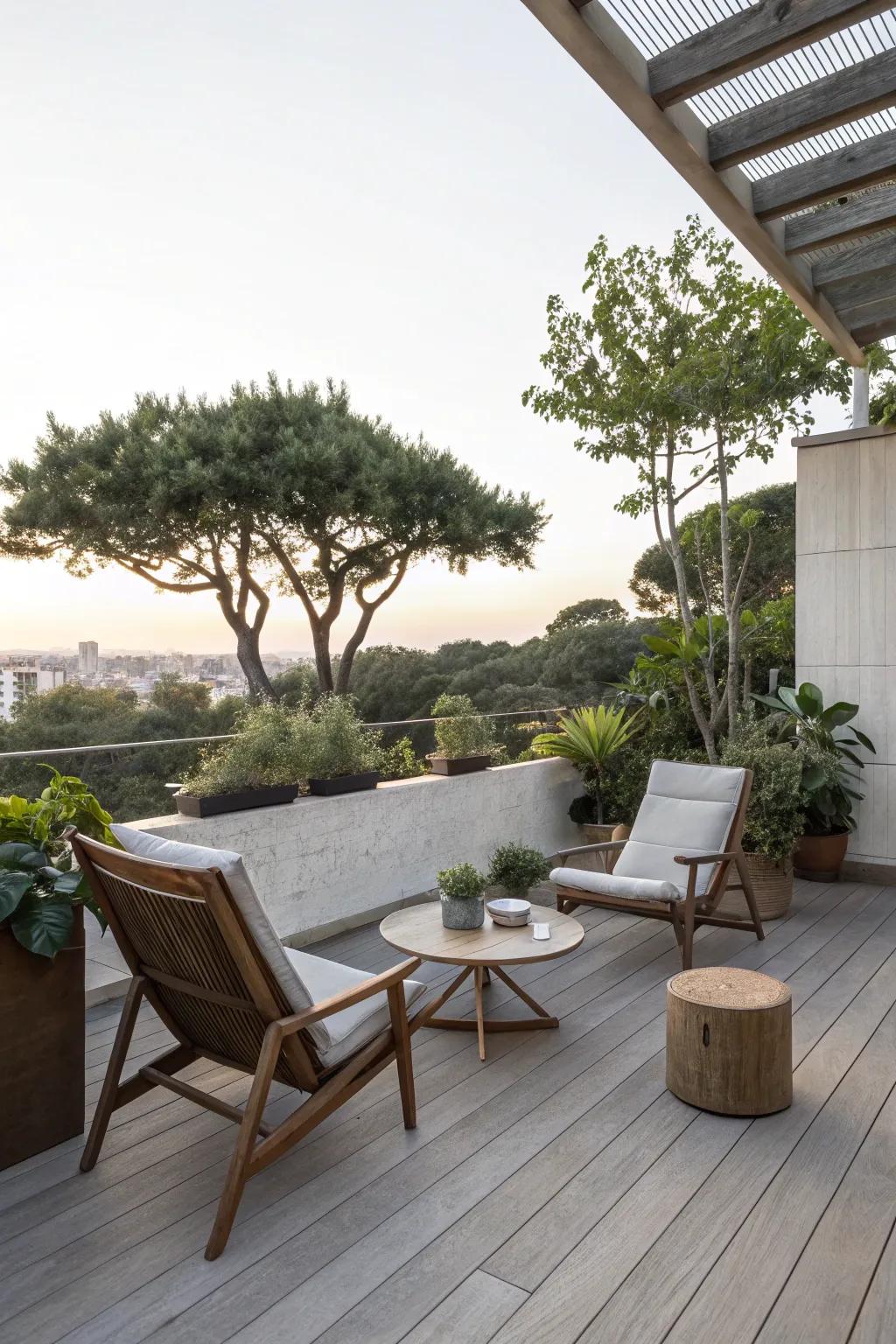 A minimalist zen zone for ultimate relaxation.