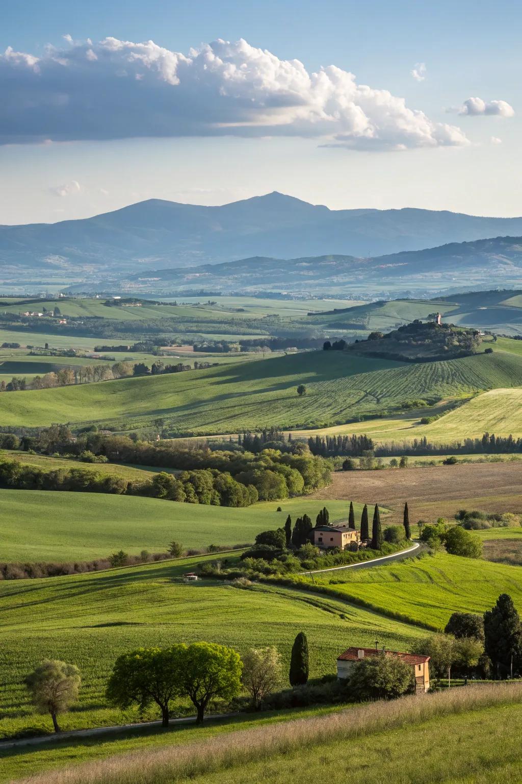 Scenic views enhance the feeling of openness and tranquility.
