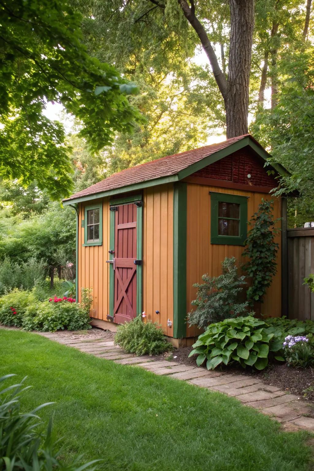 A fresh coat of paint can dramatically transform your shed's appearance.