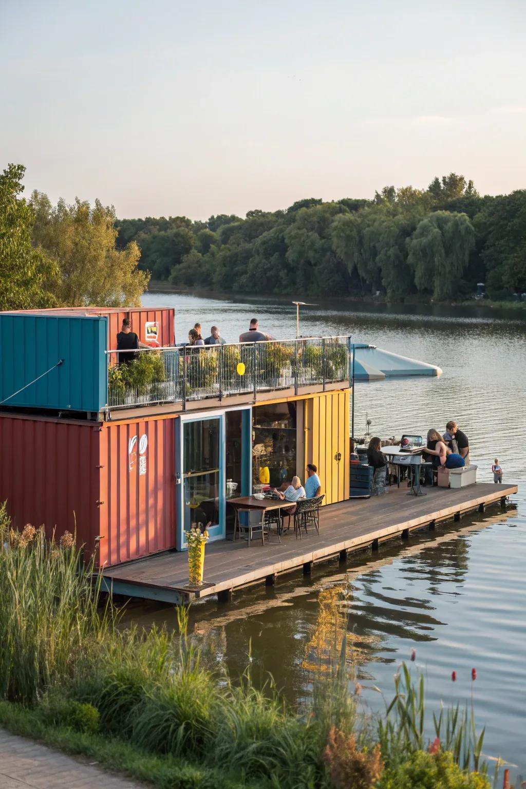 Floating foundations offer mobility and flexibility for container projects.