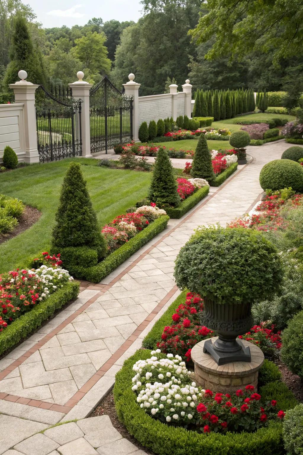Symmetrical arrangements create harmony.