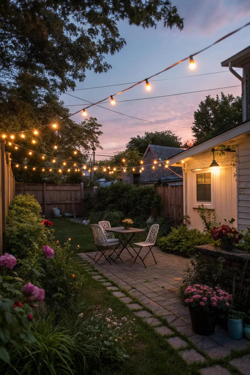 Transform your garden with warm, inviting lighting.