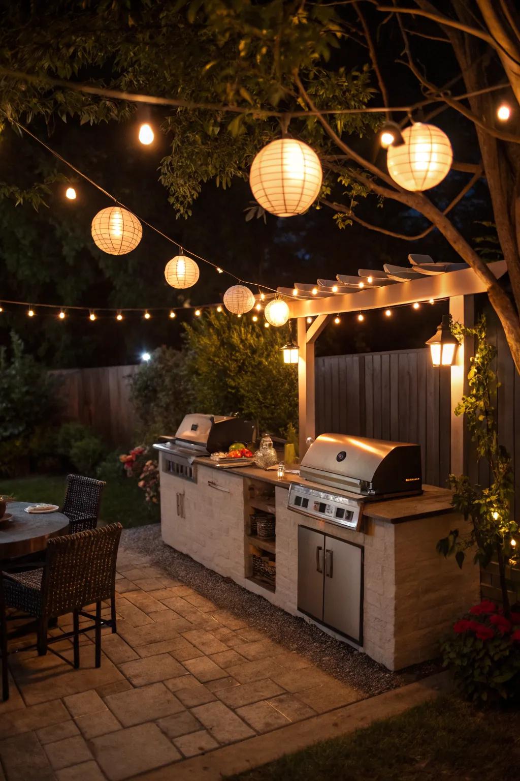 Set the mood with ambient lighting.