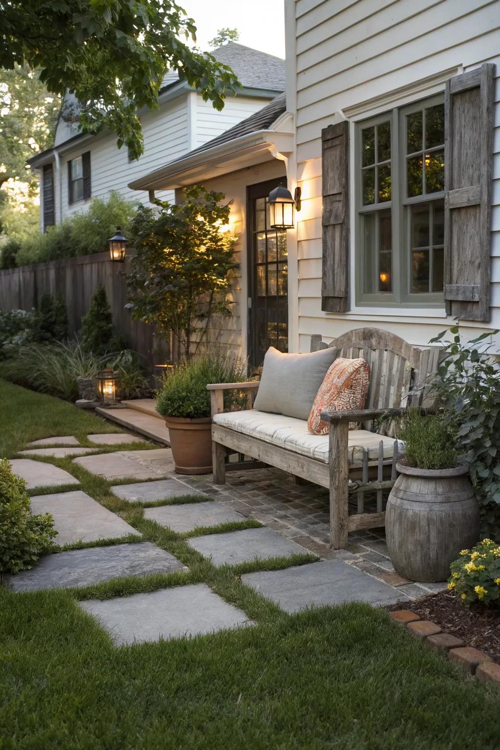 Create a cozy seating area to invite relaxation.