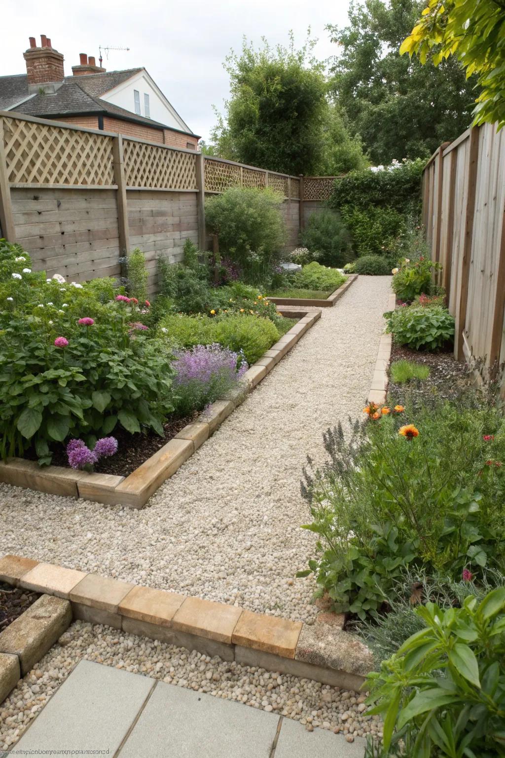 Stylish and low-maintenance decorative gravel borders.
