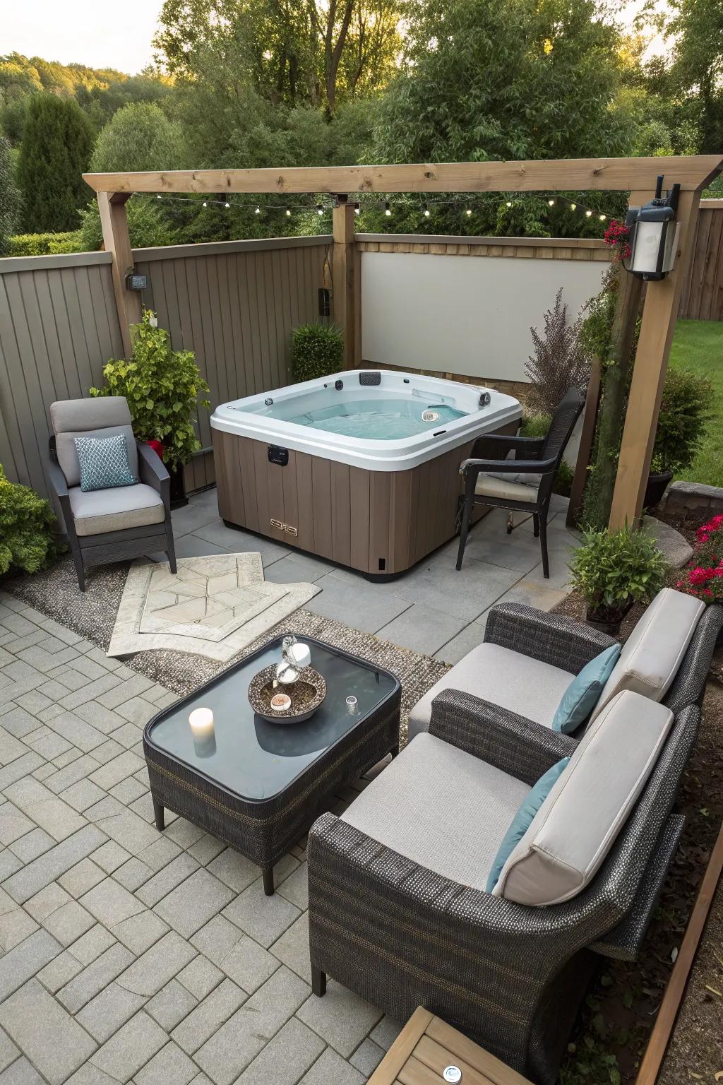 A compact layout ensures every corner of your patio is used wisely.