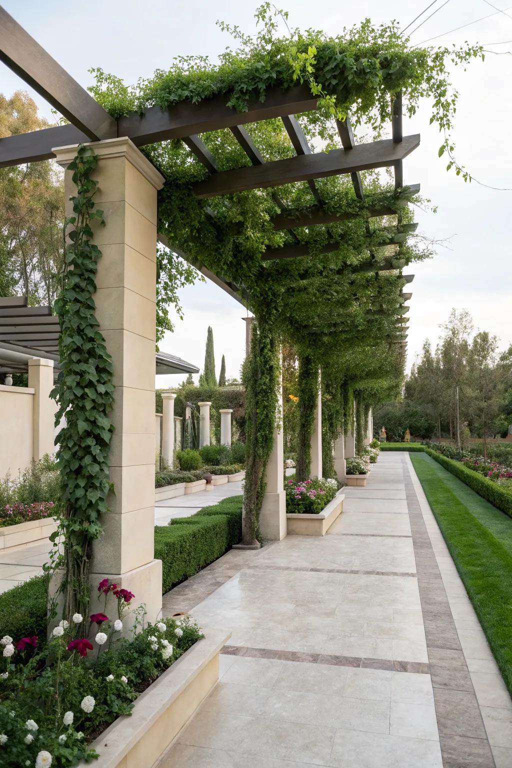 Enjoy the perfect blend of style and function with a contemporary pergola.