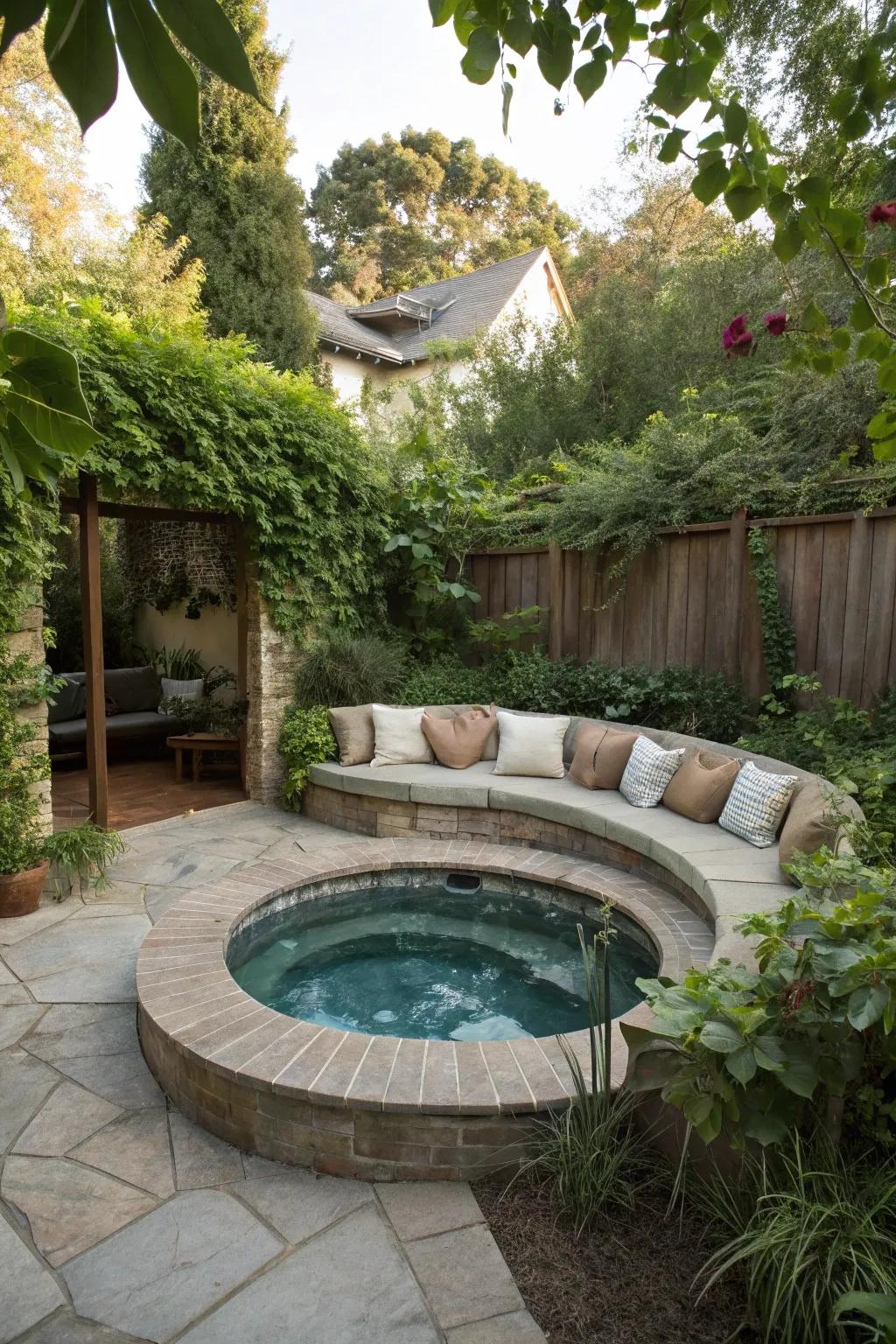Built-in seating areas offer comfort and social interaction.