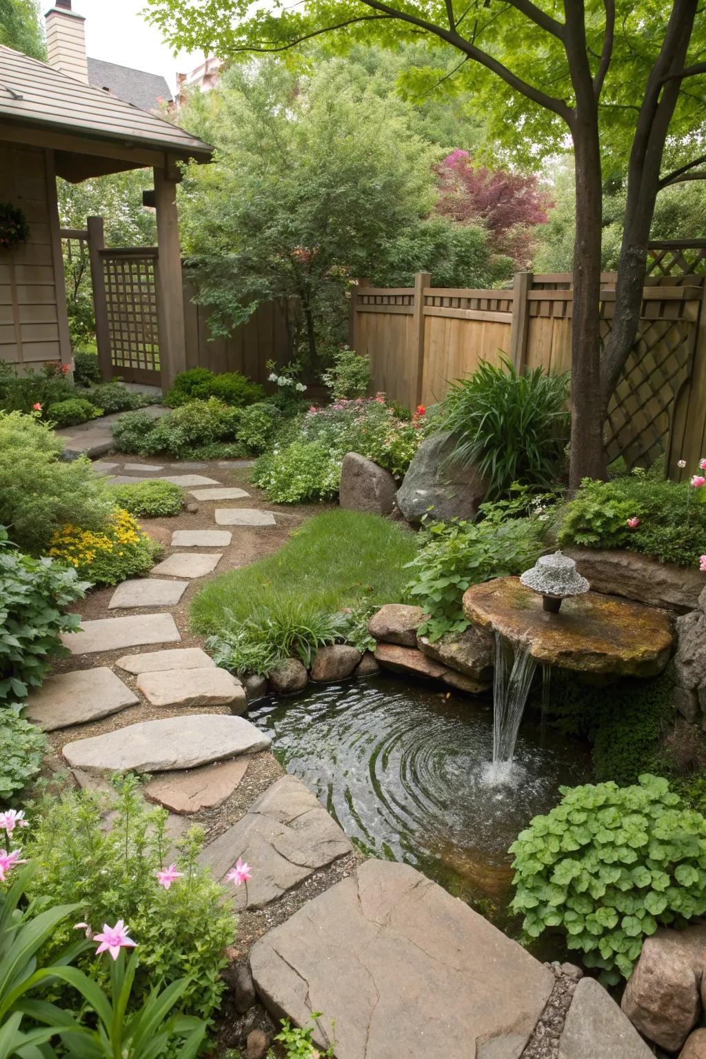 Incorporate natural elements for a serene garden feel.