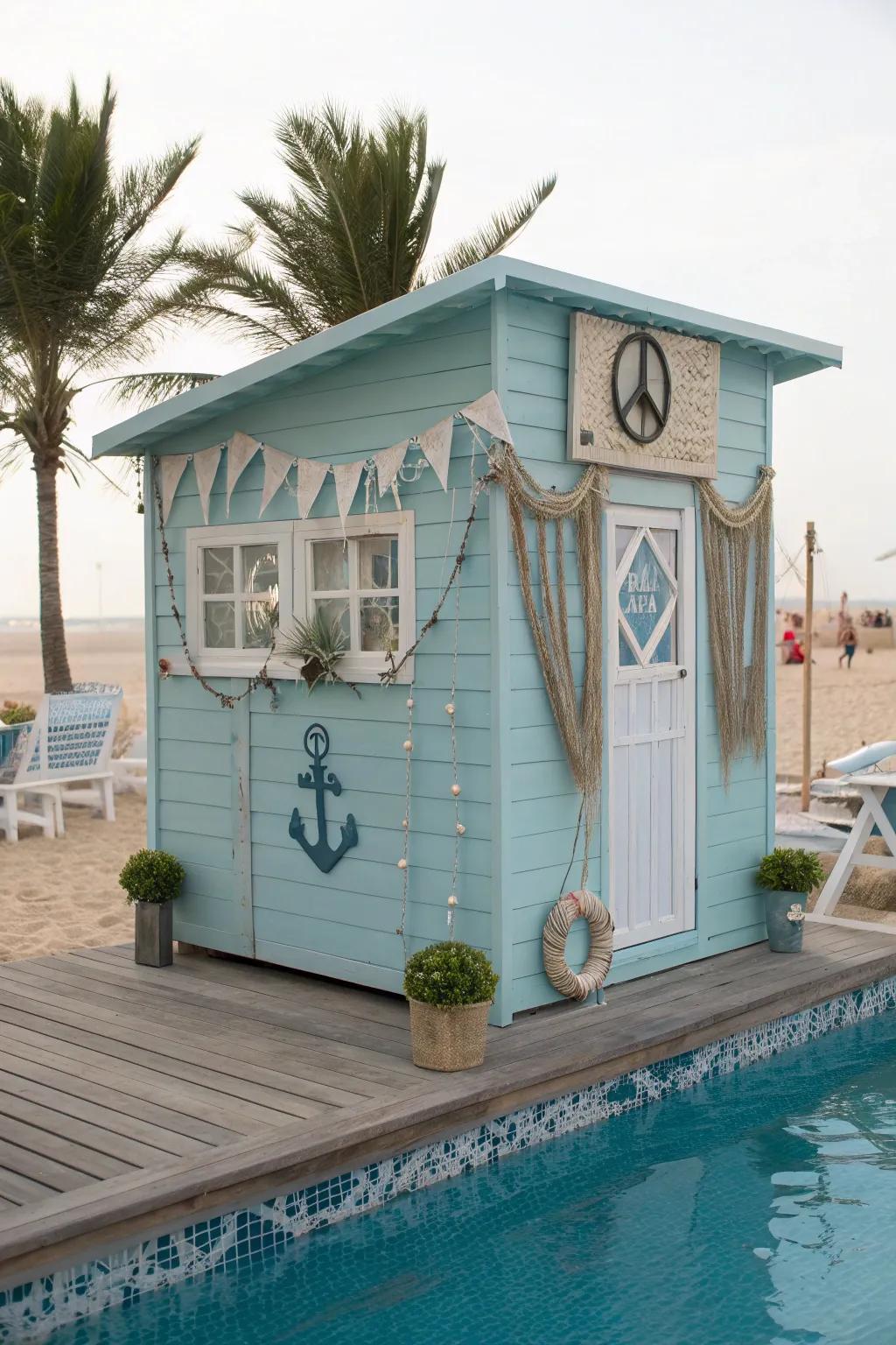 A seaside retreat smoker shack, bringing ocean vibes home.