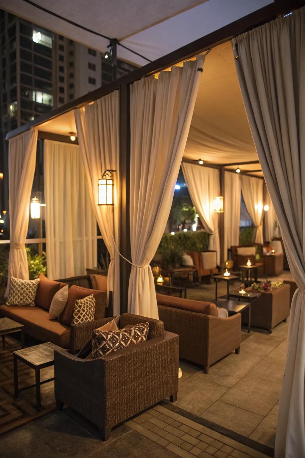 An intimate setting perfect for relaxation.