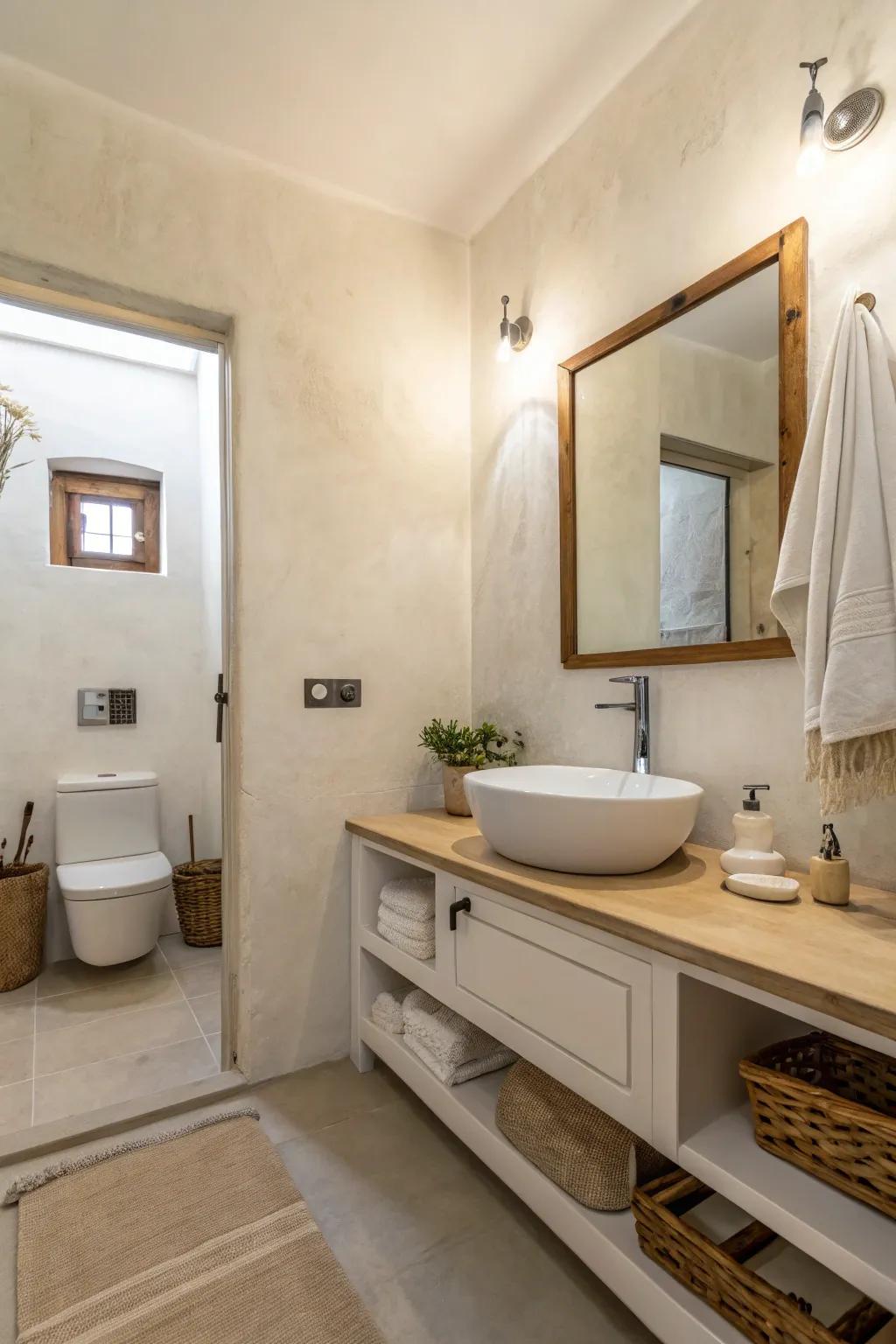 Minimalist decor creates a calm and uncluttered spa environment.