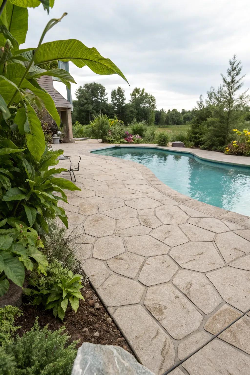 Natural textures blend beautifully with outdoor settings.