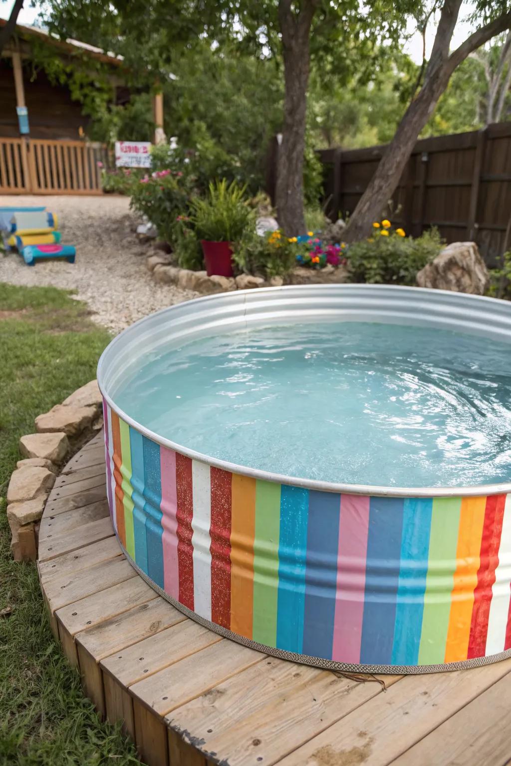 Add personality with custom pool linings.