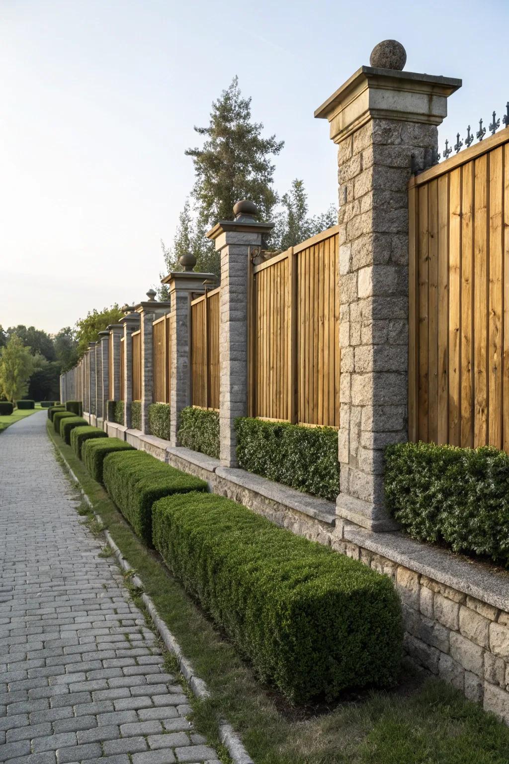 Sophisticated structure with contemporary columns