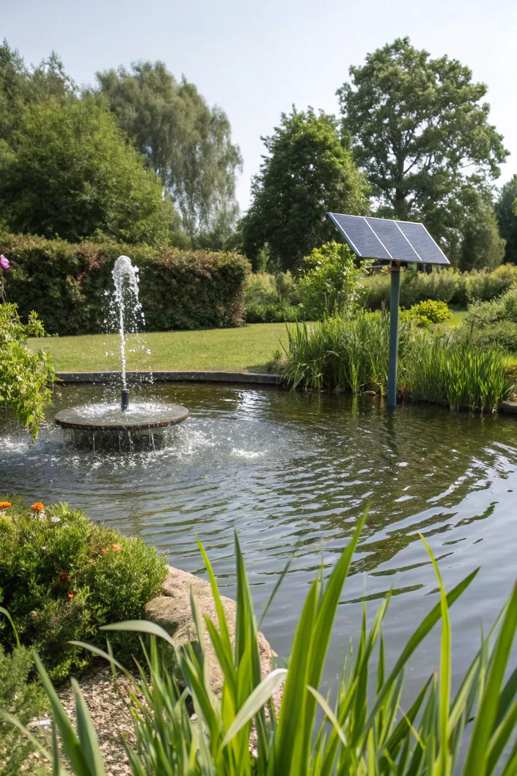 A tranquil water feature that harmonizes with the environment.
