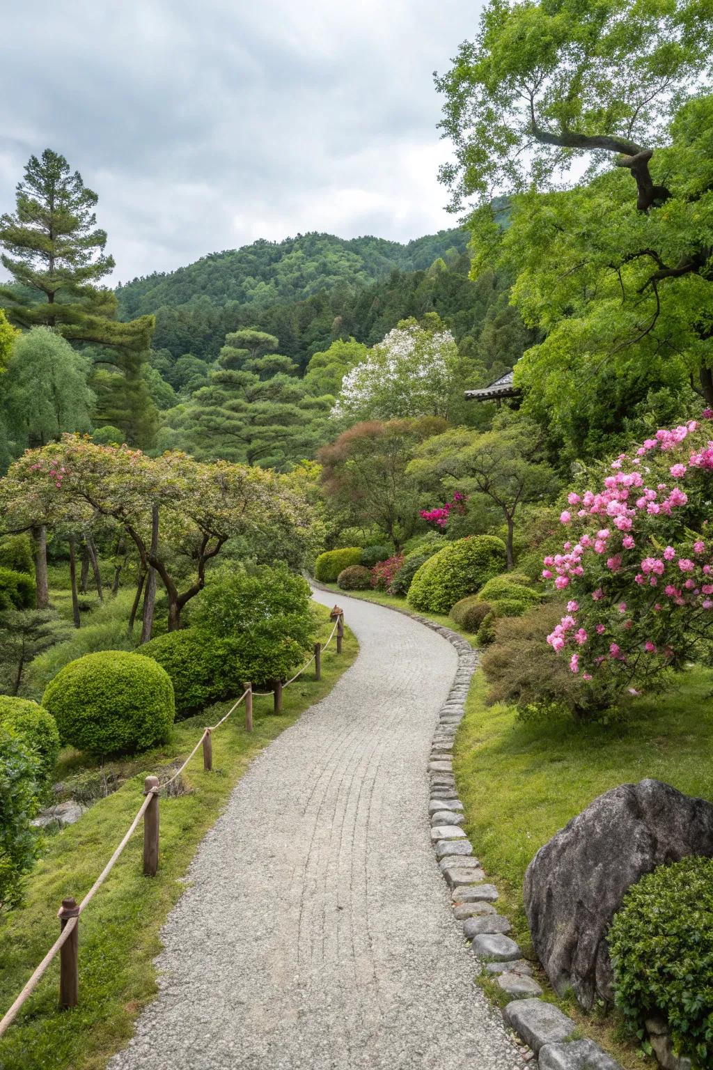 Gravel paths provide structure and style to any garden layout.