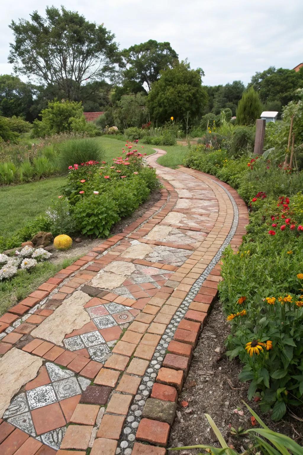 Recycled materials can bring a unique and eco-friendly touch to your garden.