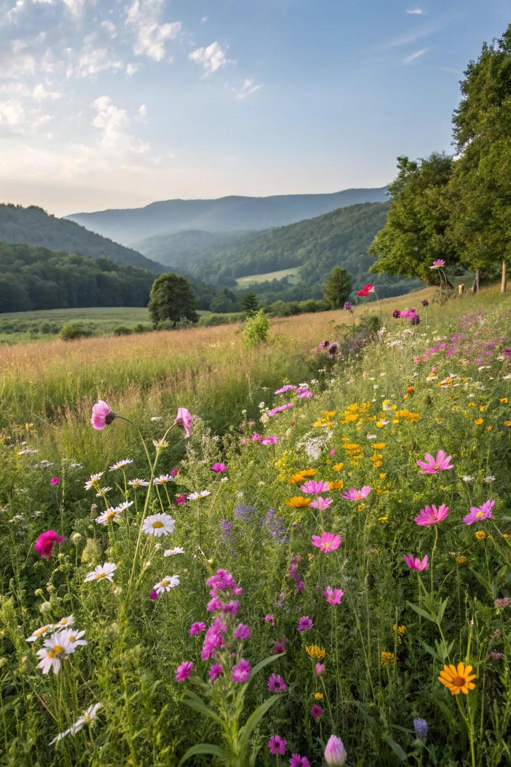A wildflower meadow is a beautiful, low-maintenance addition to any garden.
