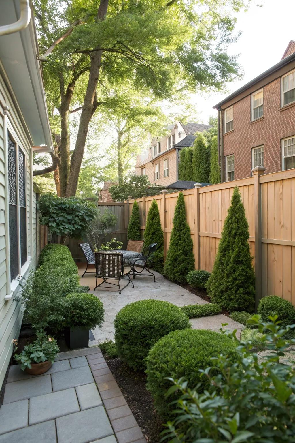 Soundproof fences offer tranquility even in bustling neighborhoods.