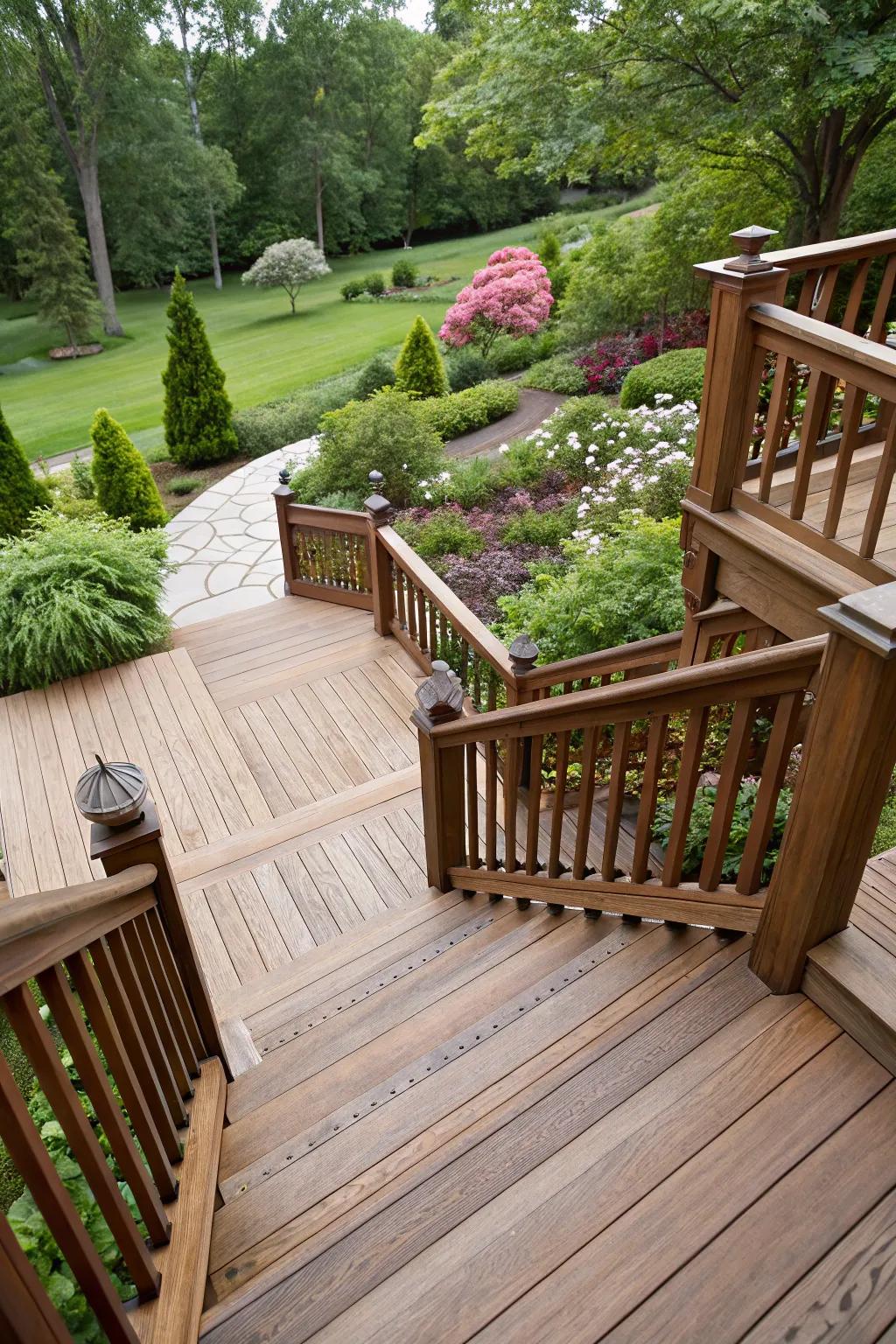 Stairways can be both functional and decorative.