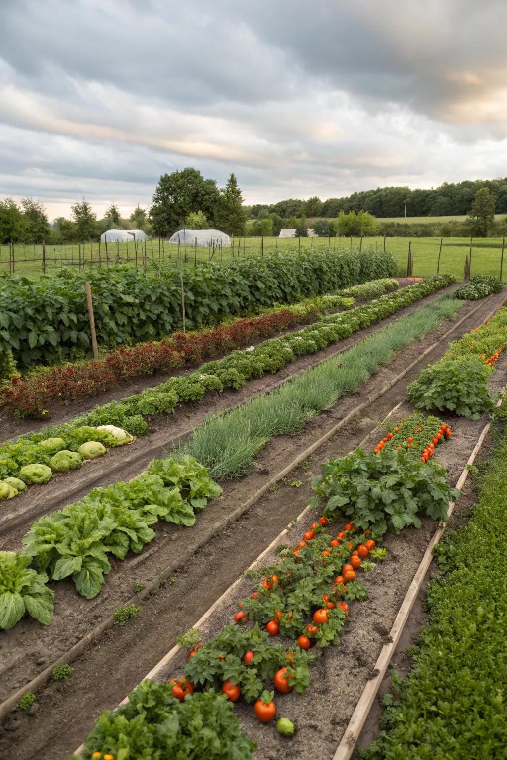 Grid layouts provide a structured and efficient gardening approach.