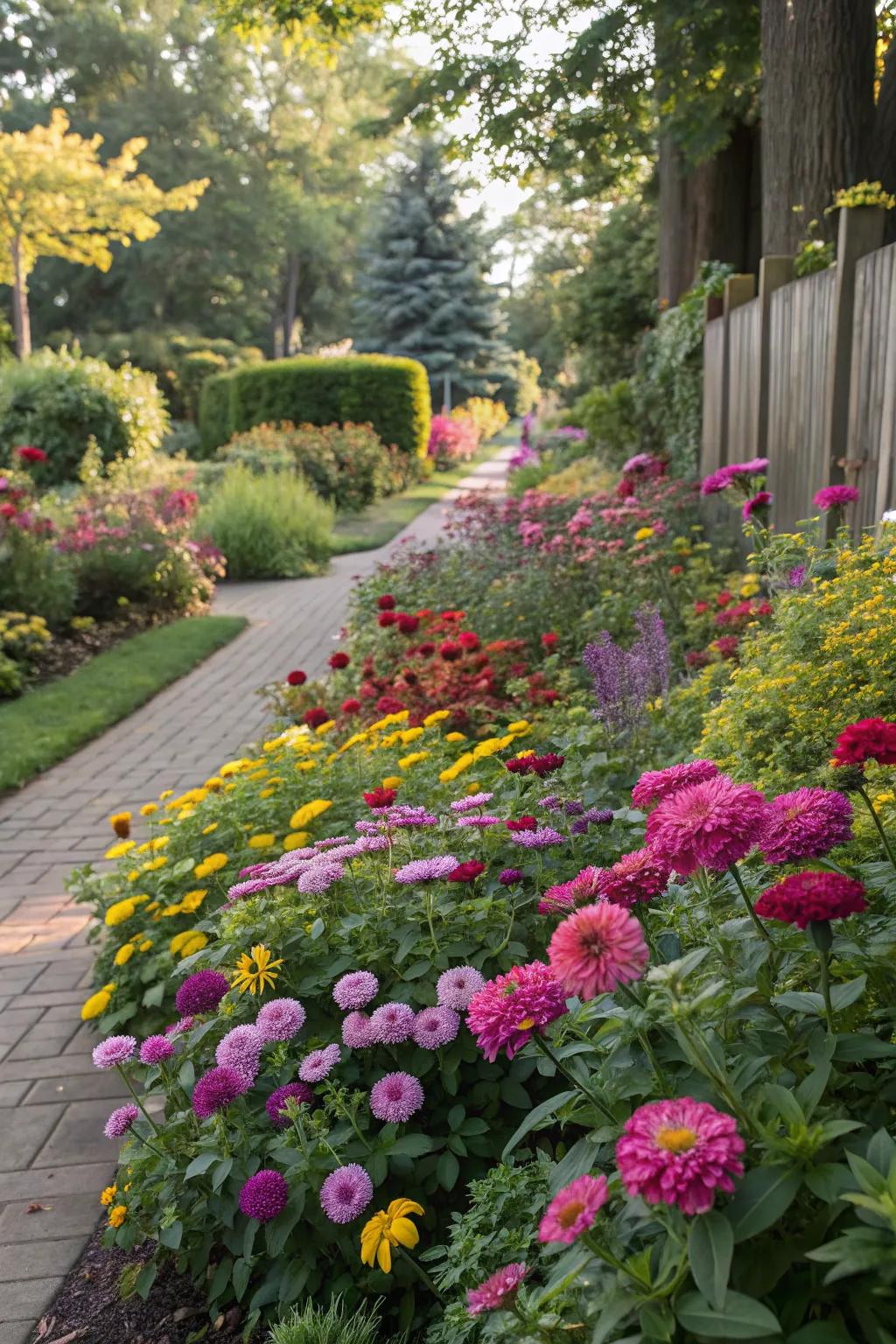 Perennials offer a vibrant defense against weeds.