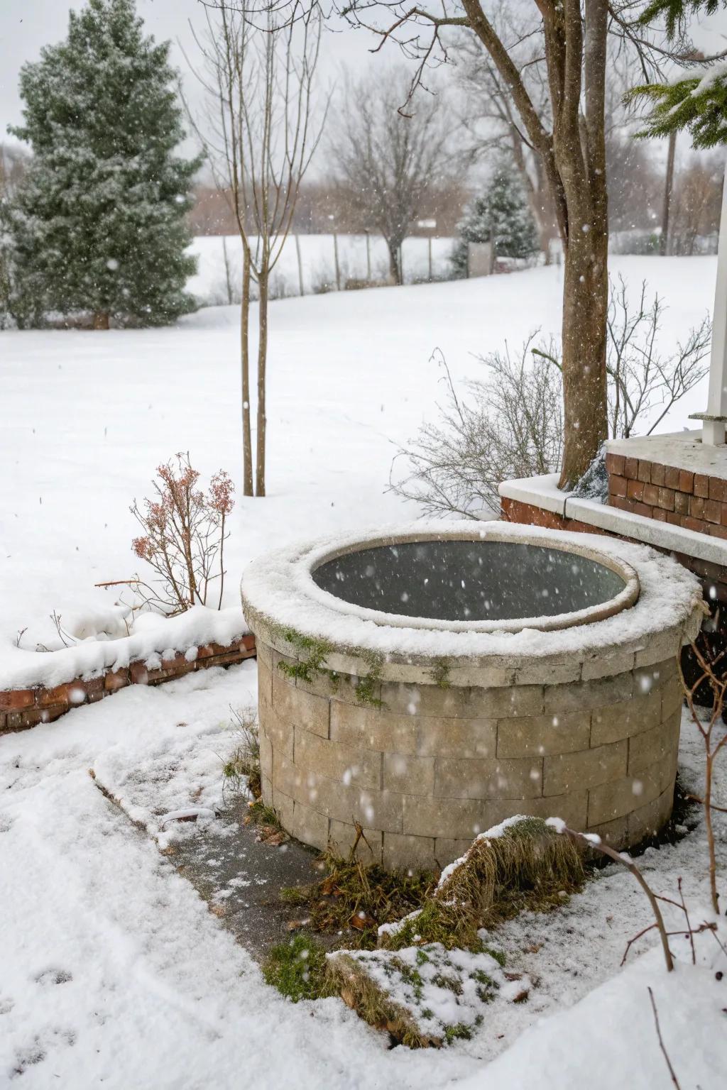 Insulated covers keep your well protected in varying climates.