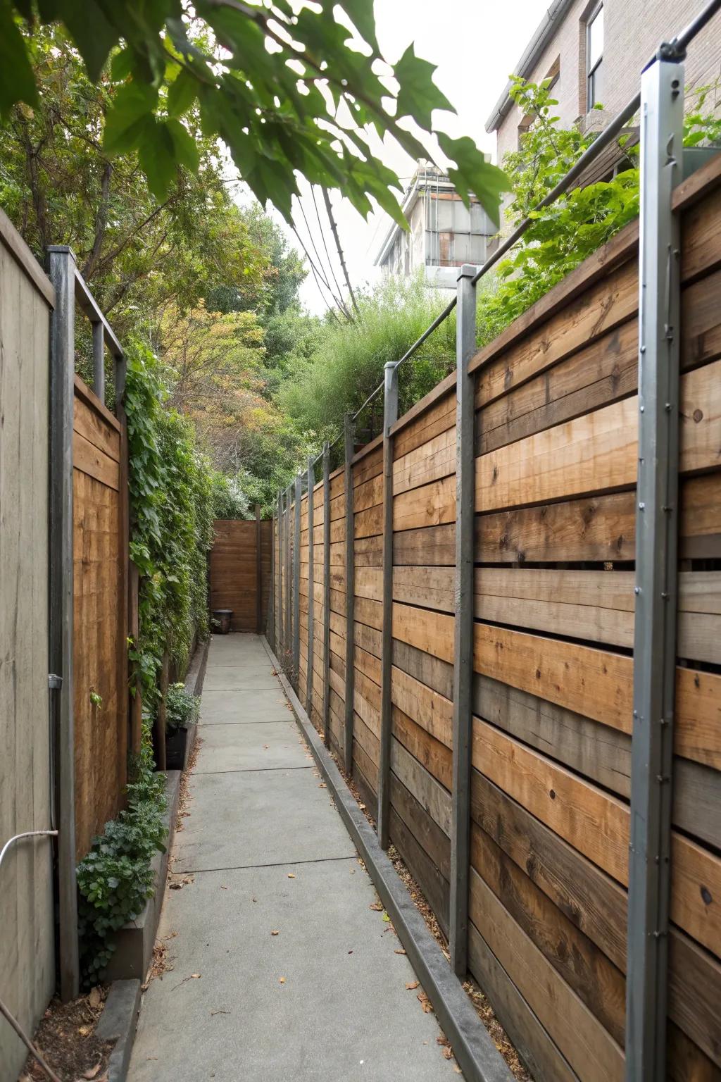 Contemporary vertical panels that add height and drama.